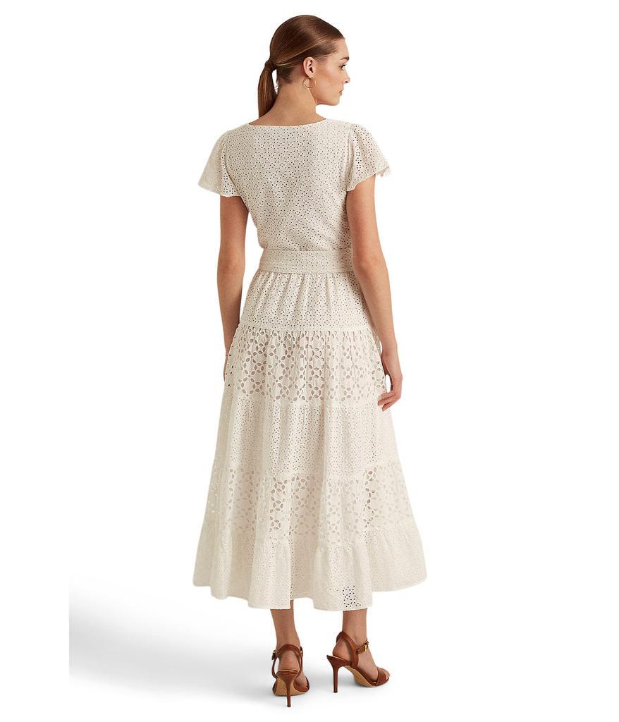 商品Ralph Lauren|Cotton Eyelet Midi Dress,价格¥1361,第4张图片详细描述