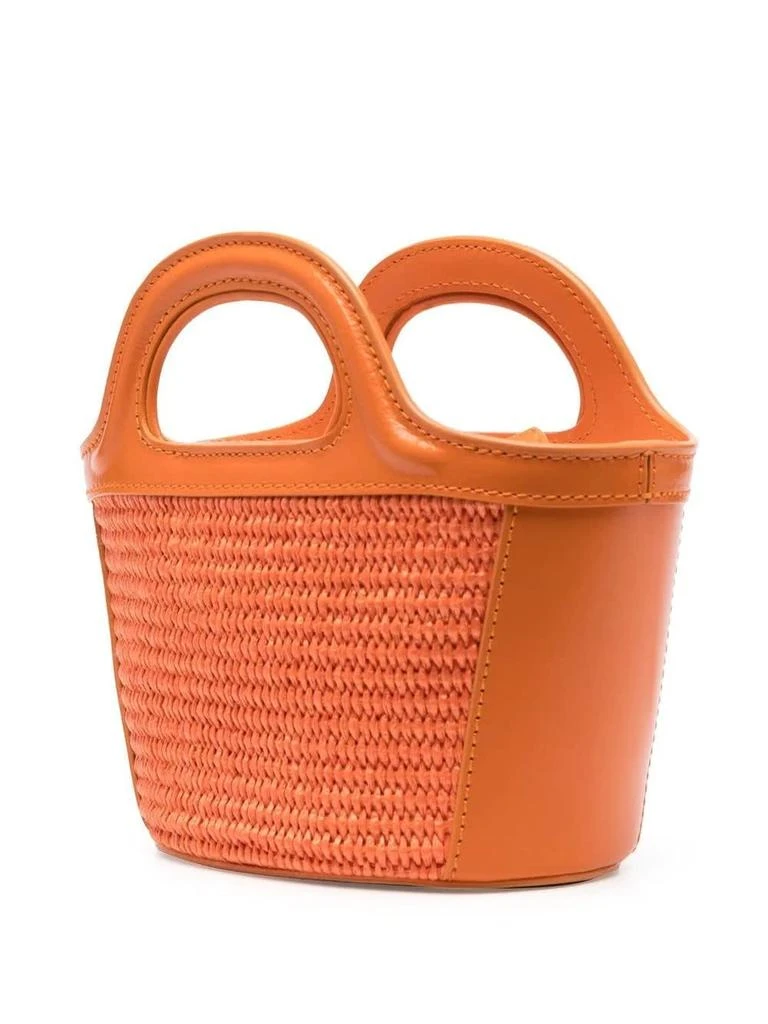 商品Marni|Marni Orange Tropicalia Micro Bag In Leather And Raffia,价格¥3918,第2张图片详细描述
