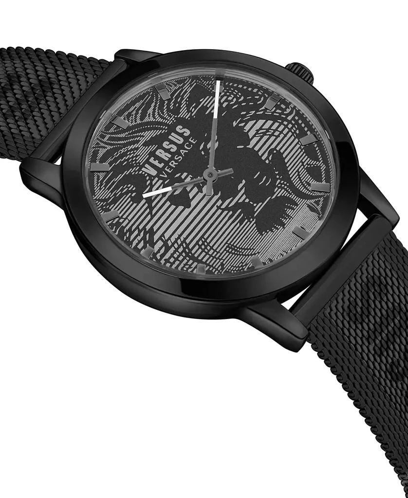 商品Versus Versace|Men's Barbes Domus Two-Tone Stainless Steel Mesh Bracelet Watch 40mm,价格¥1460,第3张图片详细描述