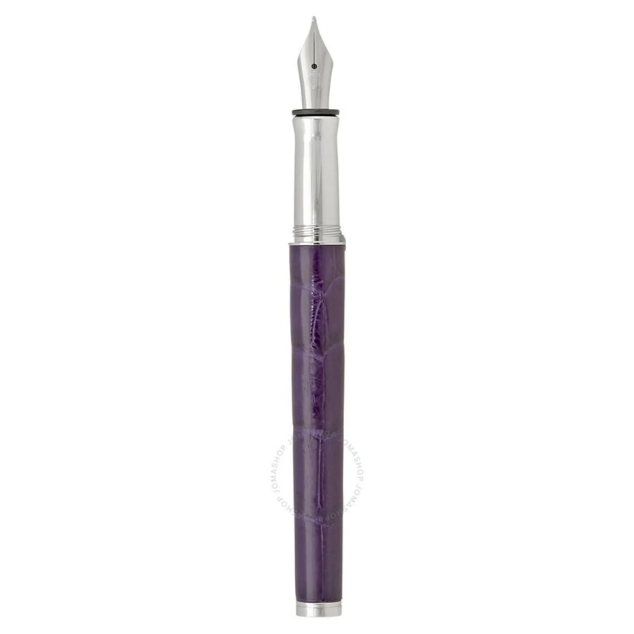 商品Georg Jensen|Bespoke All Purple Alligator Fountain Pen,价格¥2243,第2张图片详细描述