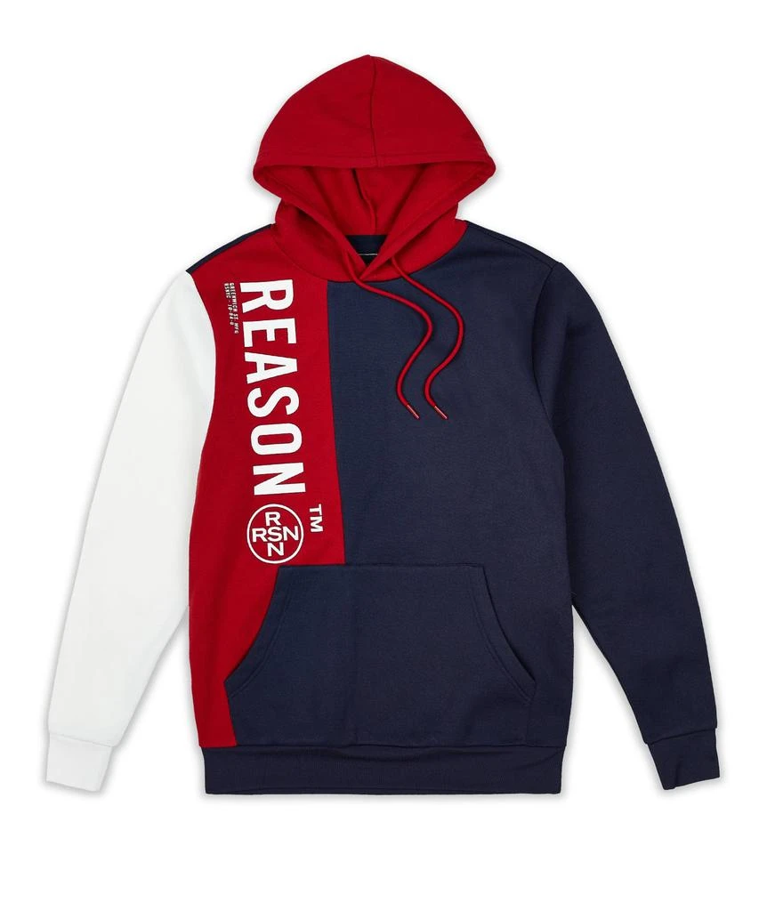 商品Reason Clothing|Lester Navy And Red Pouch Pocket Hoodie,价格¥75,第2张图片详细描述