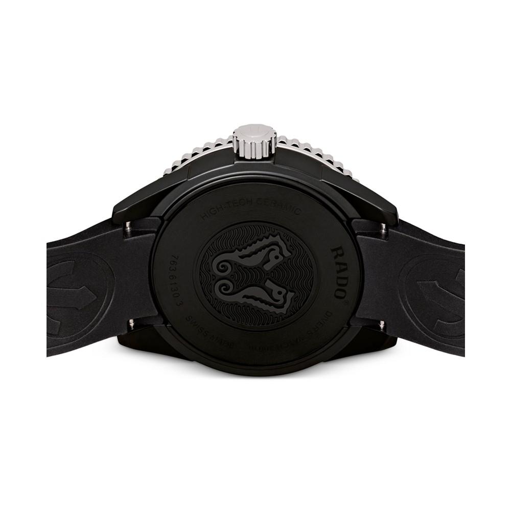 Men's Swiss Automatic Captain Cook Diver Black Ceramic Bracelet Watch 43mm商品第2张图片规格展示