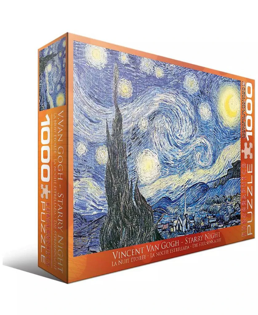 商品Eurographics|Vincent Van Gogh - Starry Night - 1000 Piece Puzzle,价格¥142,第1张图片