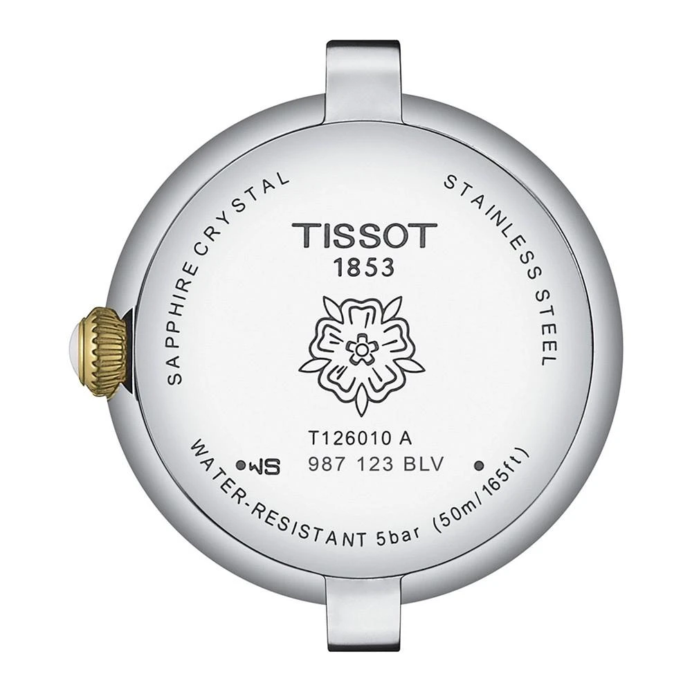 商品Tissot|Women's Swiss Bellissima Small Lady Two-Tone Stainless Steel Bracelet Watch 26mm,价格¥3749,第3张图片详细描述