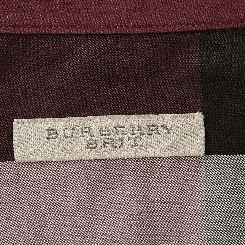 Burberry 博柏利 红色纯棉经典格纹男士衬衫IA 3942540商品第4张图片规格展示