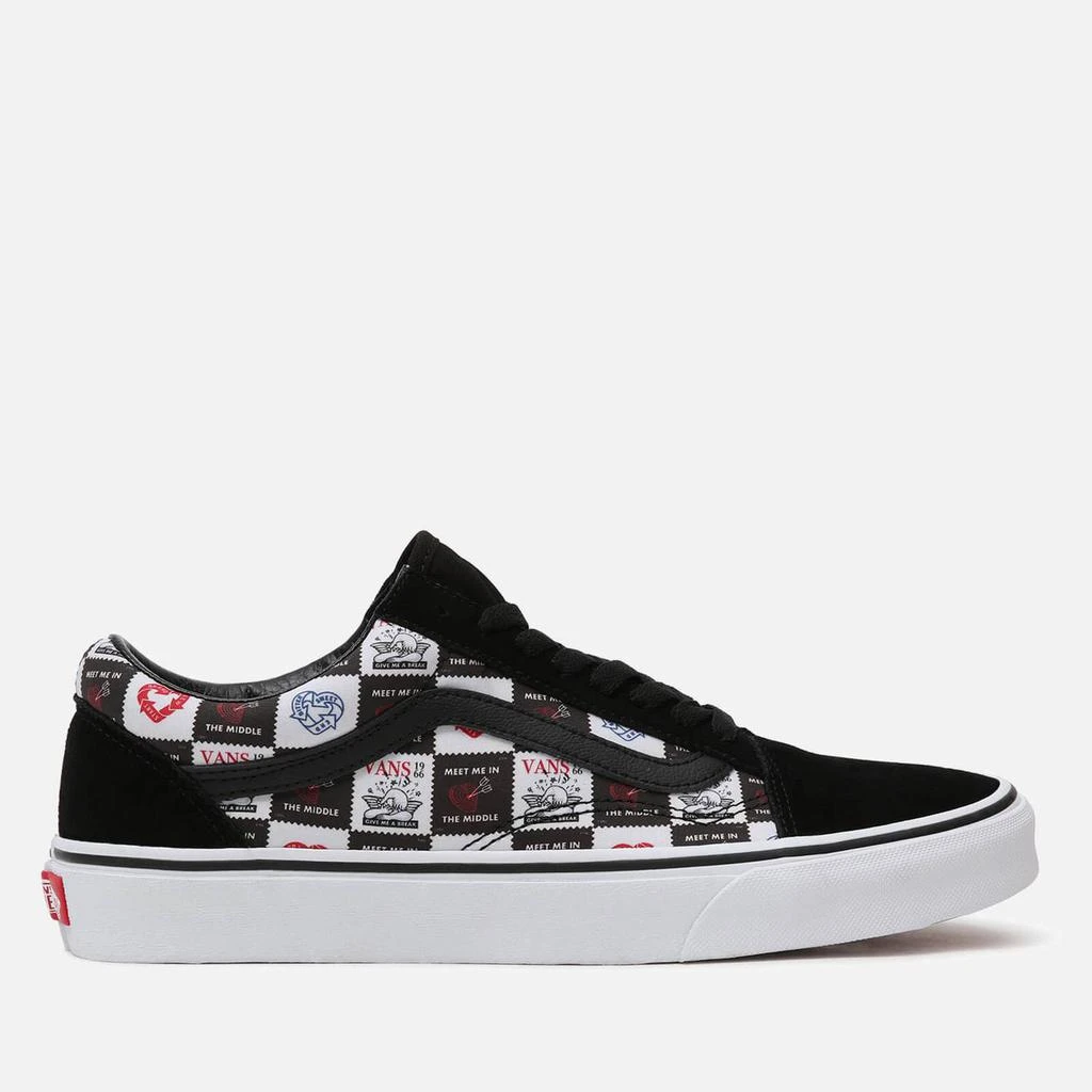 商品Vans|VANS MEN'S LOVE LETTERS OLD SKOOL TRAINERS - BLACK/TRUE WHITE,价格¥307,第1张图片