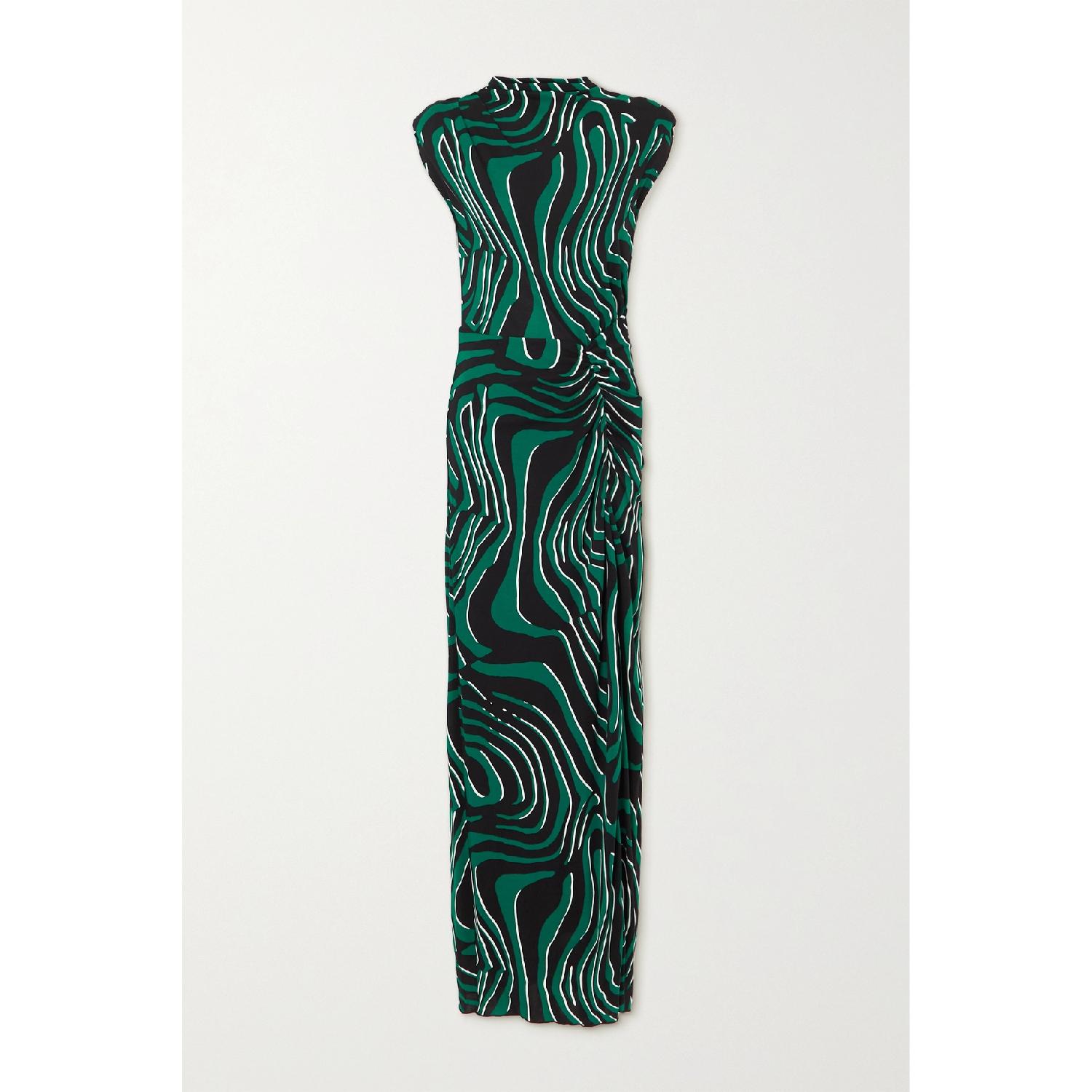 【特惠6.0折】包邮包税【预售7天发货】 DIANE VON FURSTENBERG 23秋冬 女士 连衣裙 Apollo 印花平纹布超长连衣裙 1647597289317297 DVFDS4Q014ZBHDE 商品第2张图片规格展示