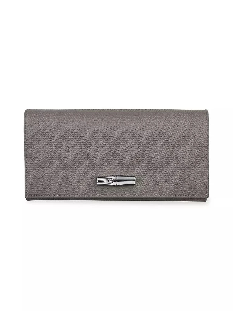 商品Longchamp|Roseau Leather Continental Wallet,价格¥2189,第1张图片