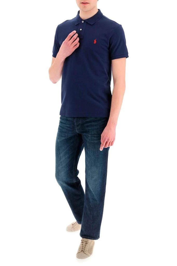 商品Ralph Lauren|Pique cotton polo shirt,价格¥570,第2张图片详细描述