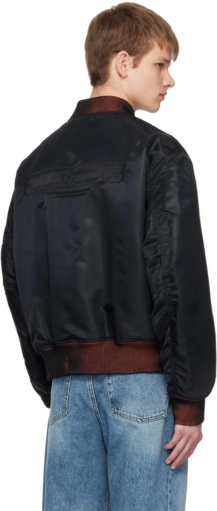 商品Solid Homme|Black Padded Bomber Jacket,价格¥2394,第3张图片详细描述