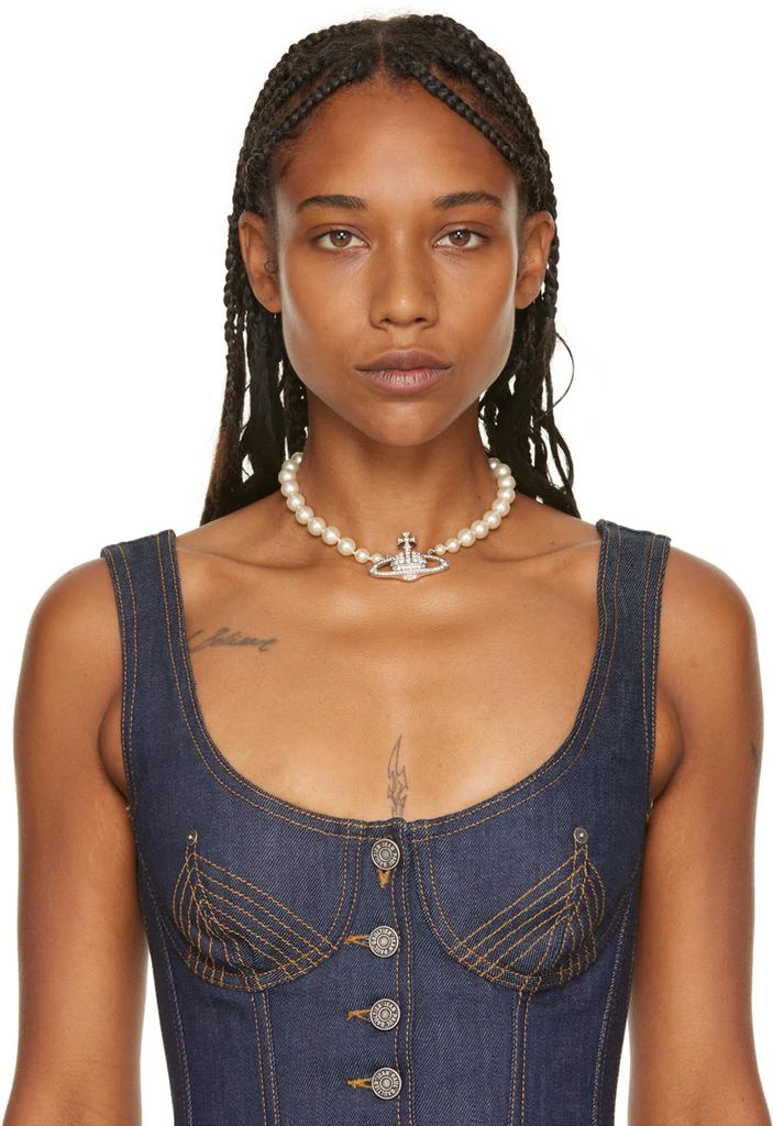 商品Vivienne Westwood|Pearl Bas Relief Choker,价格¥1834,第2张图片详细描述
