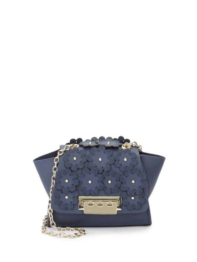 商品Zac Posen|Eartha 真皮立体花朵迷你斜跨包,价格¥787,第1张图片