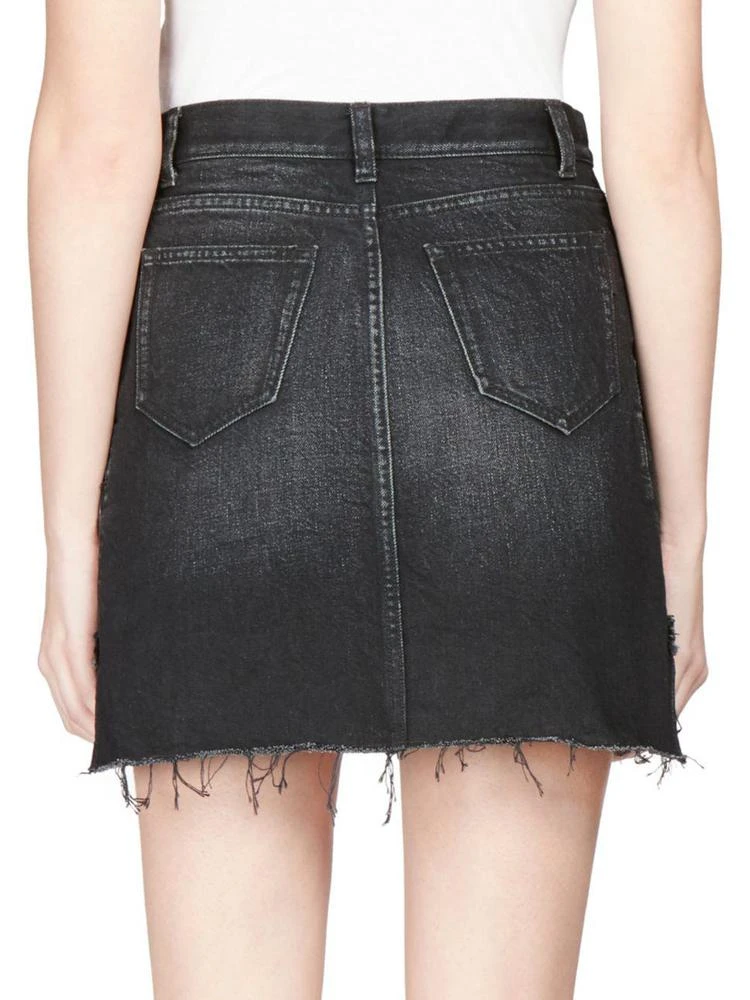 商品Yves Saint Laurent|Saint Laurent - Frayed Denim Mini Skirt,价格¥1943,第2张图片详细描述