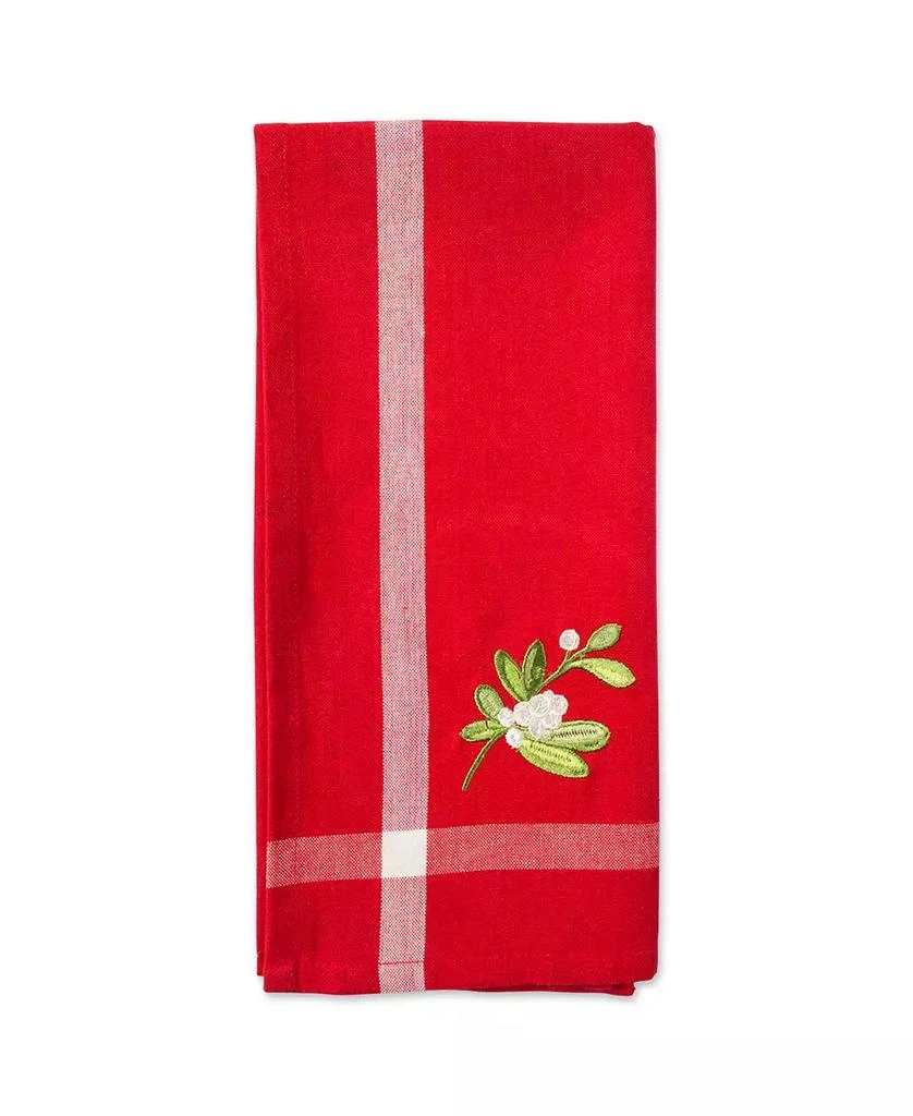 商品Design Imports|Stripe Holly Mistletoe Holiday embroidered Dishtowel Set,价格¥118,第5张图片详细描述