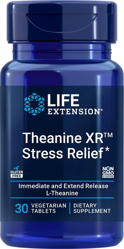 商品Life Extension|Life Extension Theanine XR™ Stress Relief* (30 vegetarian tablets),价格¥142,第1张图片