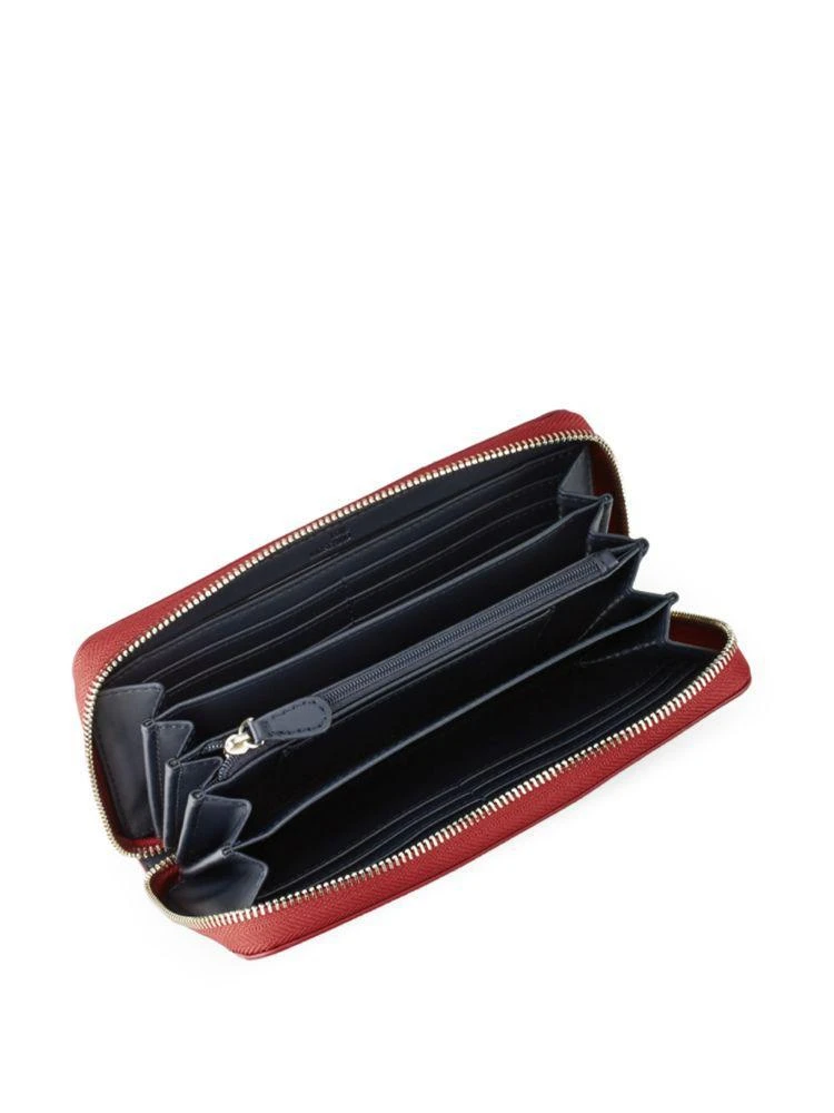 商品Moschino|Textured Faux Leather Zip-Around Wallet,价格¥708,第2张图片详细描述