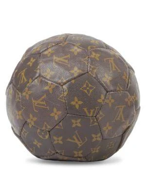 LOUIS VUITTON soccer ball M99054 Monogram PVC coated canvas Brown Used  unisex LV