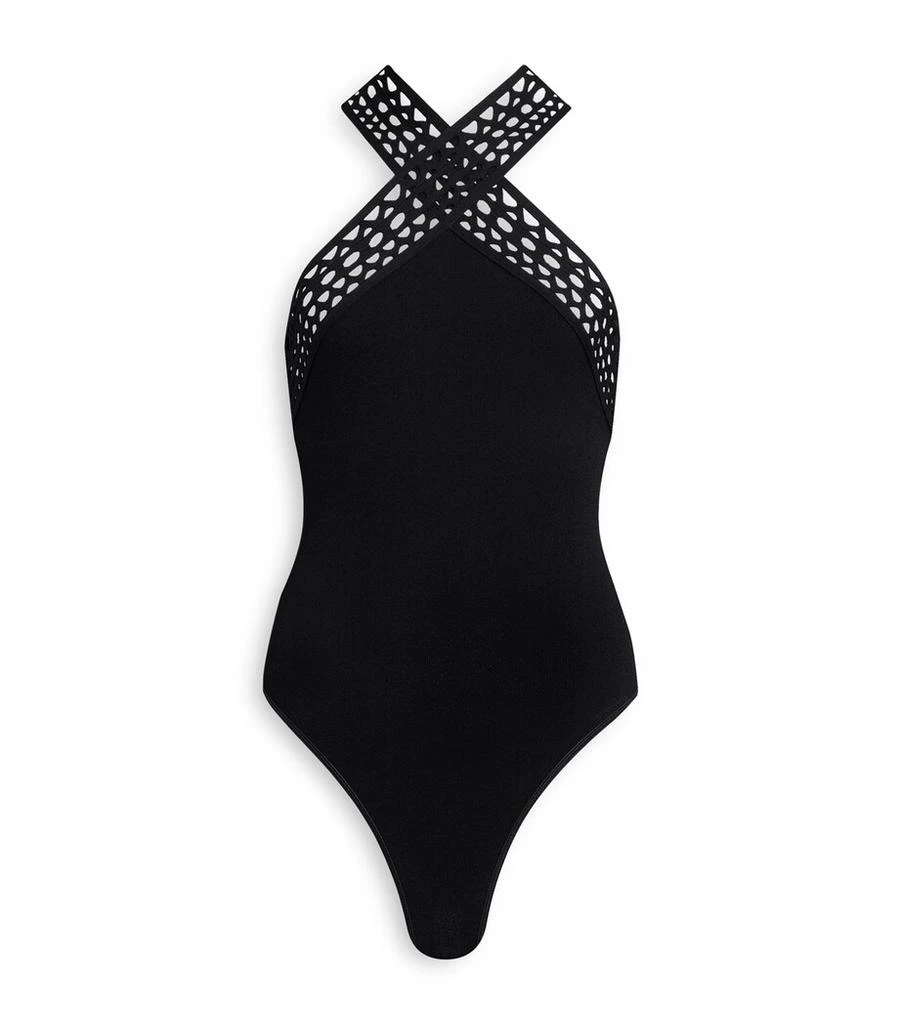 商品Alaïa|Sleeveless Vienne Bodysuit,价格¥14115,第1张图片