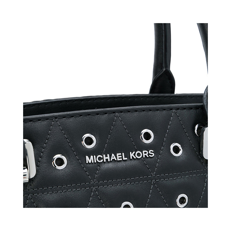 Michael Kors 迈克高仕 SELMA系列黑色牛皮女士手提包 30F7SLMS6O-BLACK商品第2张图片规格展示