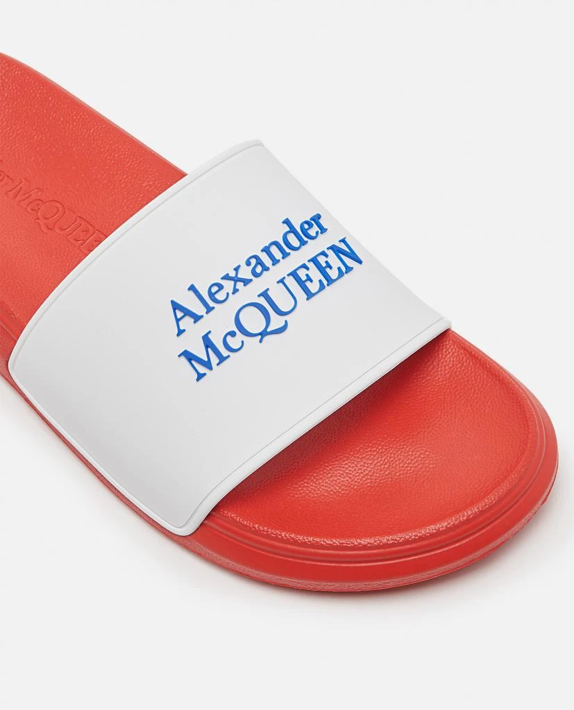 商品Alexander McQueen|Alexander McQueen RUBBER  LOGO SLIDER  size 40,价格¥1312,第4张图片详细描述