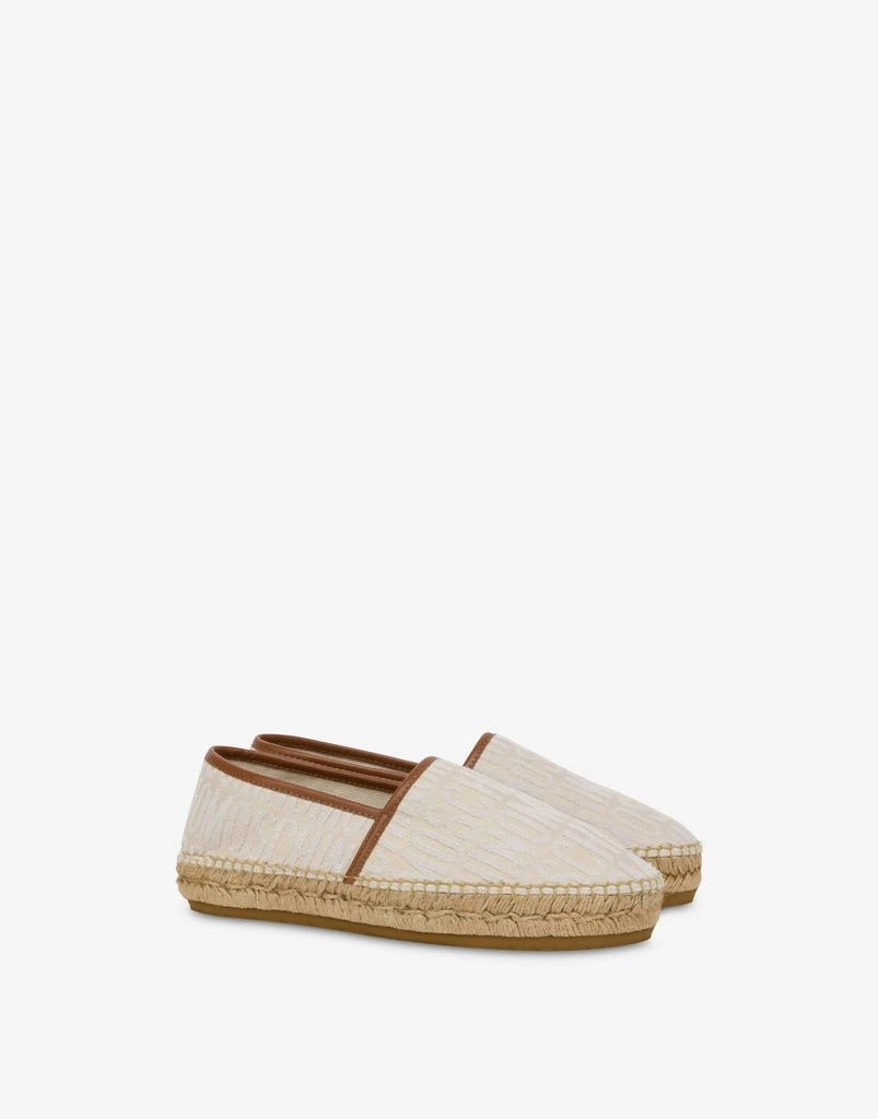 商品Moschino|Allover Logo Canvas Espadrilles,价格¥1328,第1张图片