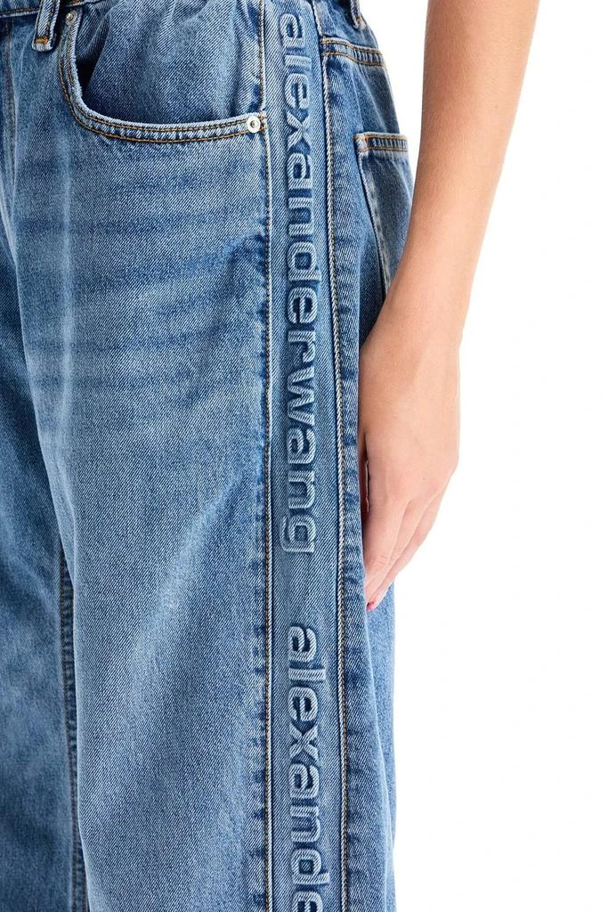 商品Alexander Wang|Alexander Wang Logo-Embossed Balloon Jeans,价格¥3574,第4张图片详细描述