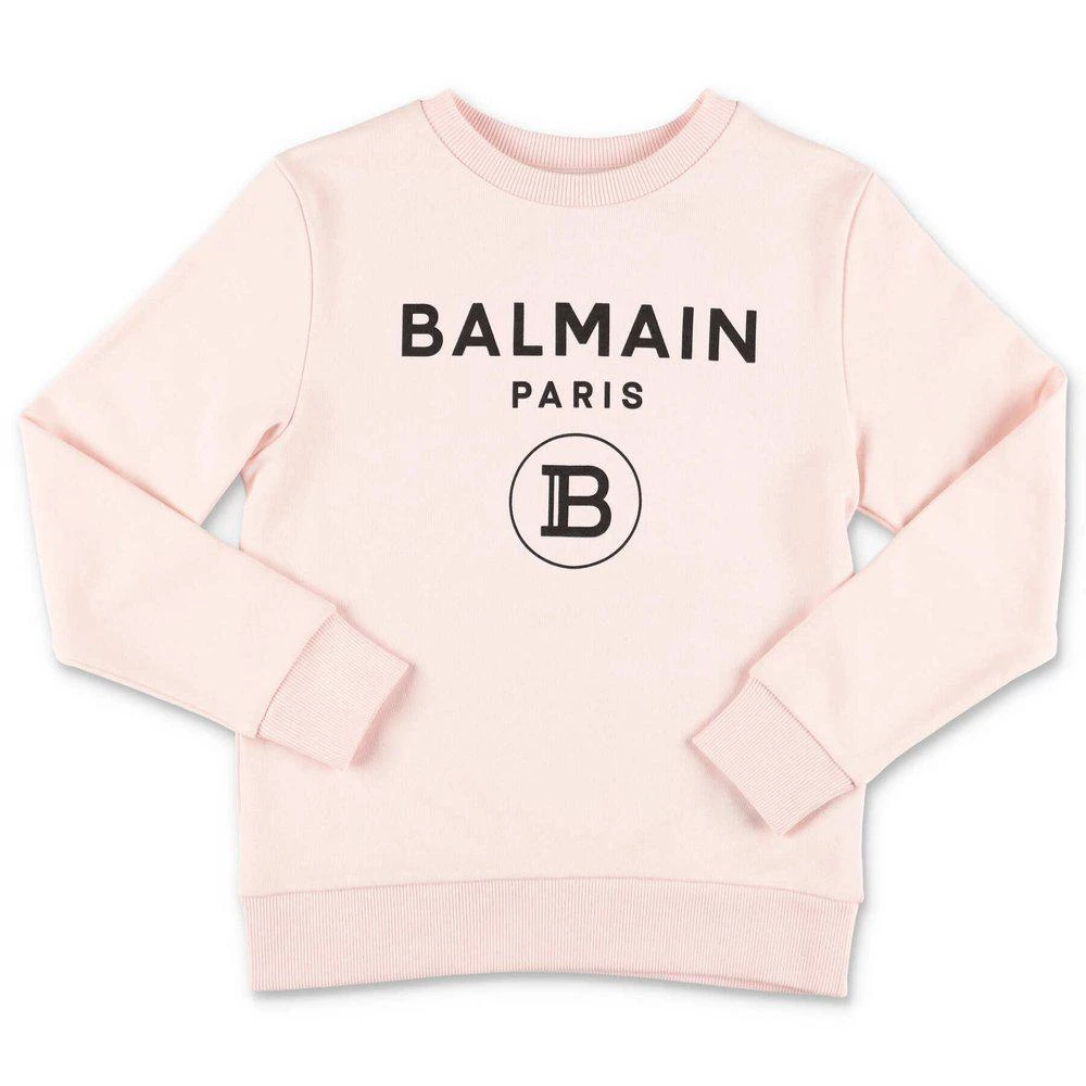 商品Balmain|Balmain Kids Logo Printed Crewneck Sweatshirt,价格¥792,第1张图片