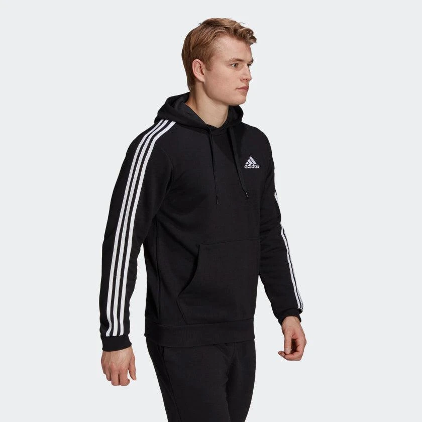 商品Adidas|Men's adidas Essentials Fleece 3-Stripes Hoodie,价格¥378,第4张图片详细描述