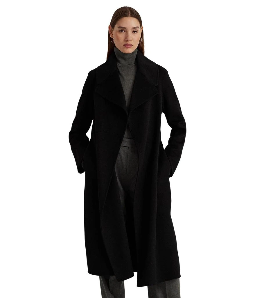商品Ralph Lauren|Belted Wool-Blend Wrap Coat,价格¥2393,第1张图片