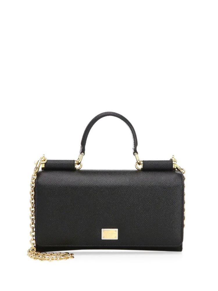 商品Dolce & Gabbana|Leather Top Handle Chain Wallet,价格¥6291,第1张图片