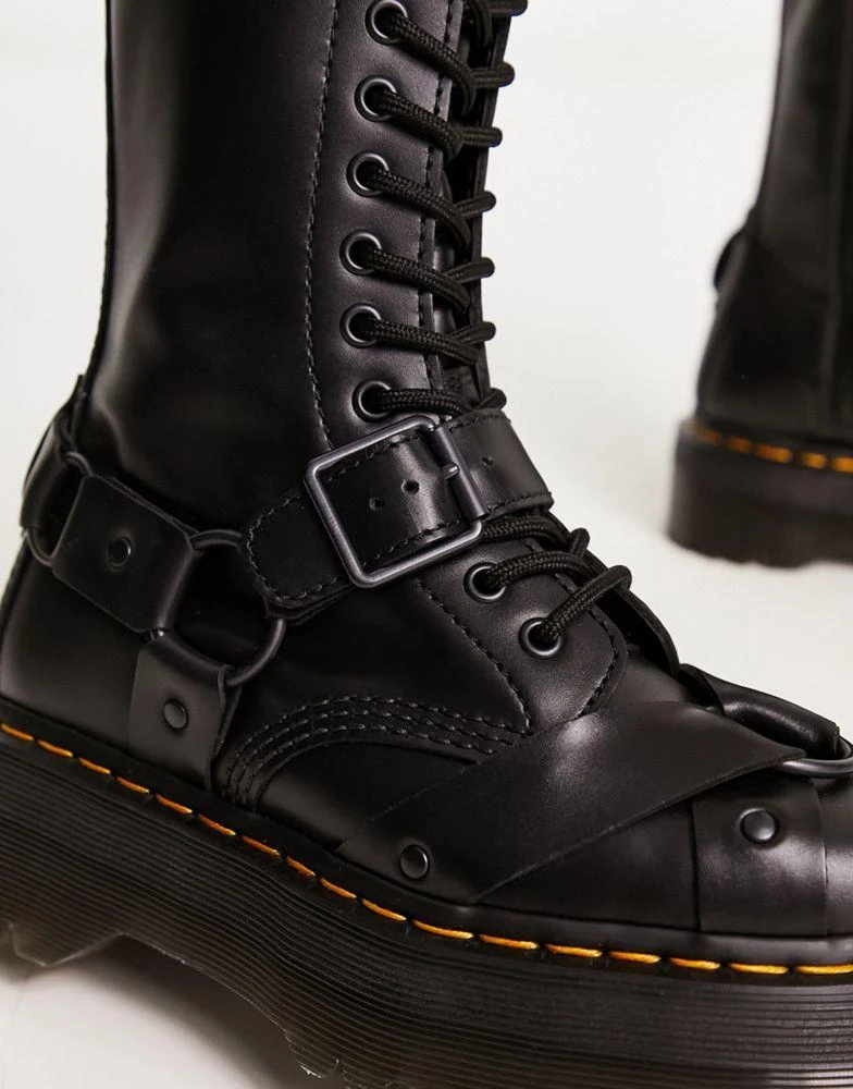 商品Dr. Martens|Dr Martens 1914 quad harness leather boots in black,价格¥2018,第3张图片详细描述