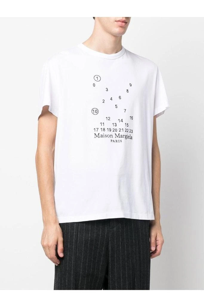 商品MAISON MARGIELA|Branding Cotton T Shirt,价格¥1629,第3张图片详细描述
