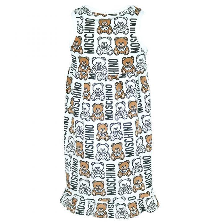 商品Moschino|White Pixel Logo Dress,价格¥387,第5张图片详细描述