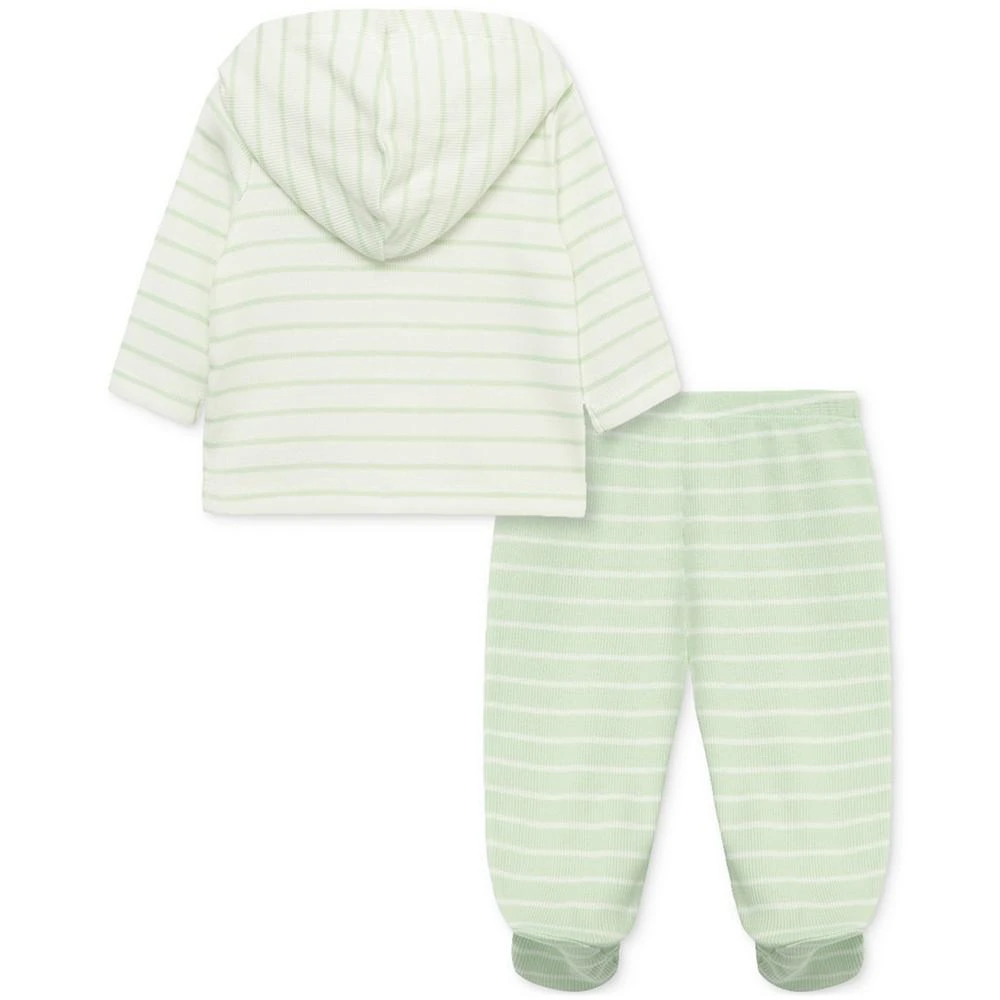 商品Little Me|Baby Joy Striped Cardigan and Footed Pants, 2 Piece Set,价格¥180,第2张图片详细描述