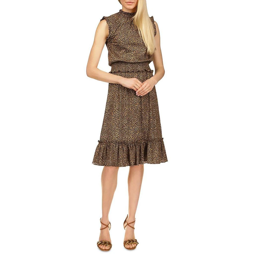 商品Michael Kors|MICHAEL Michael Kors Womens Animal Print Knee Sheath Dress,价格¥407,第1张图片