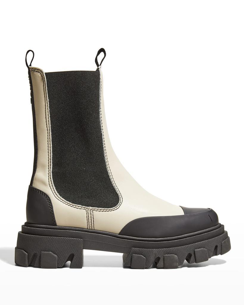 商品Ganni|Mid Rubber-Sole Chelsea Ankle Boots,价格¥3226,第1张图片