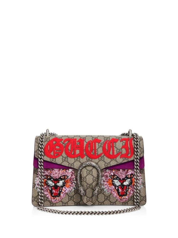 商品Gucci|Dionysus Embroidered GG Supreme Shoulder Bag,价格¥28490,第1张图片