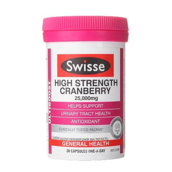 商品Swisse|澳洲斯维斯swisse蔓越莓胶囊高浓度精华30粒新旧版本随机发货,价格¥109,第1张图片