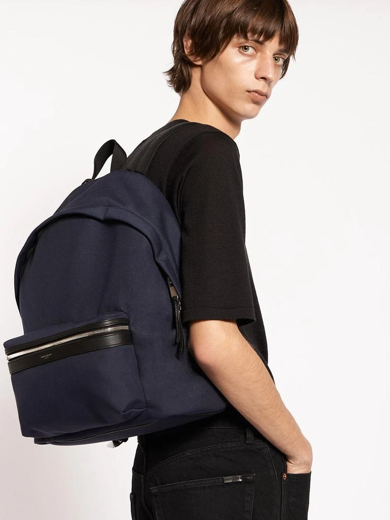 商品Yves Saint Laurent|City Nylon & Leather Backpack,价格¥9792,第1张图片详细描述