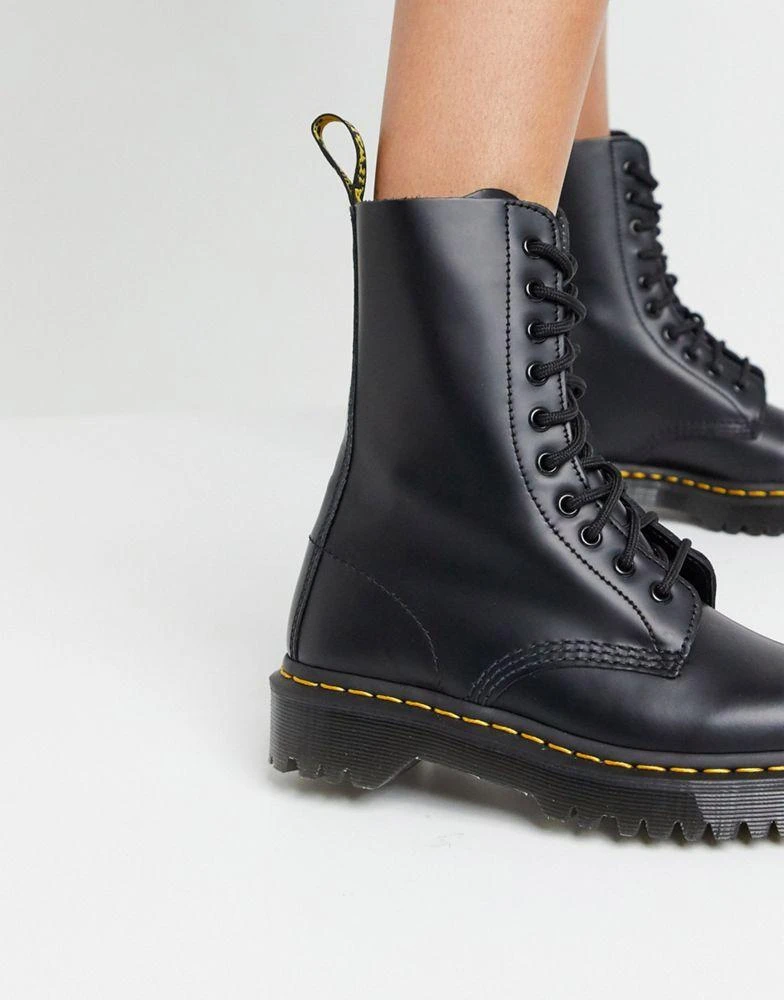 商品Dr. Martens|Dr Martens 1490 10 eye Bex boots in black,价格¥1758,第3张图片详细描述