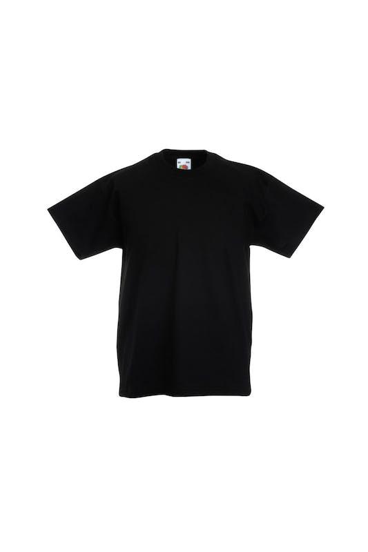 Fruit Of The Loom Childrens/Teens Original Short Sleeve T-Shirt (Black)商品第1张图片规格展示