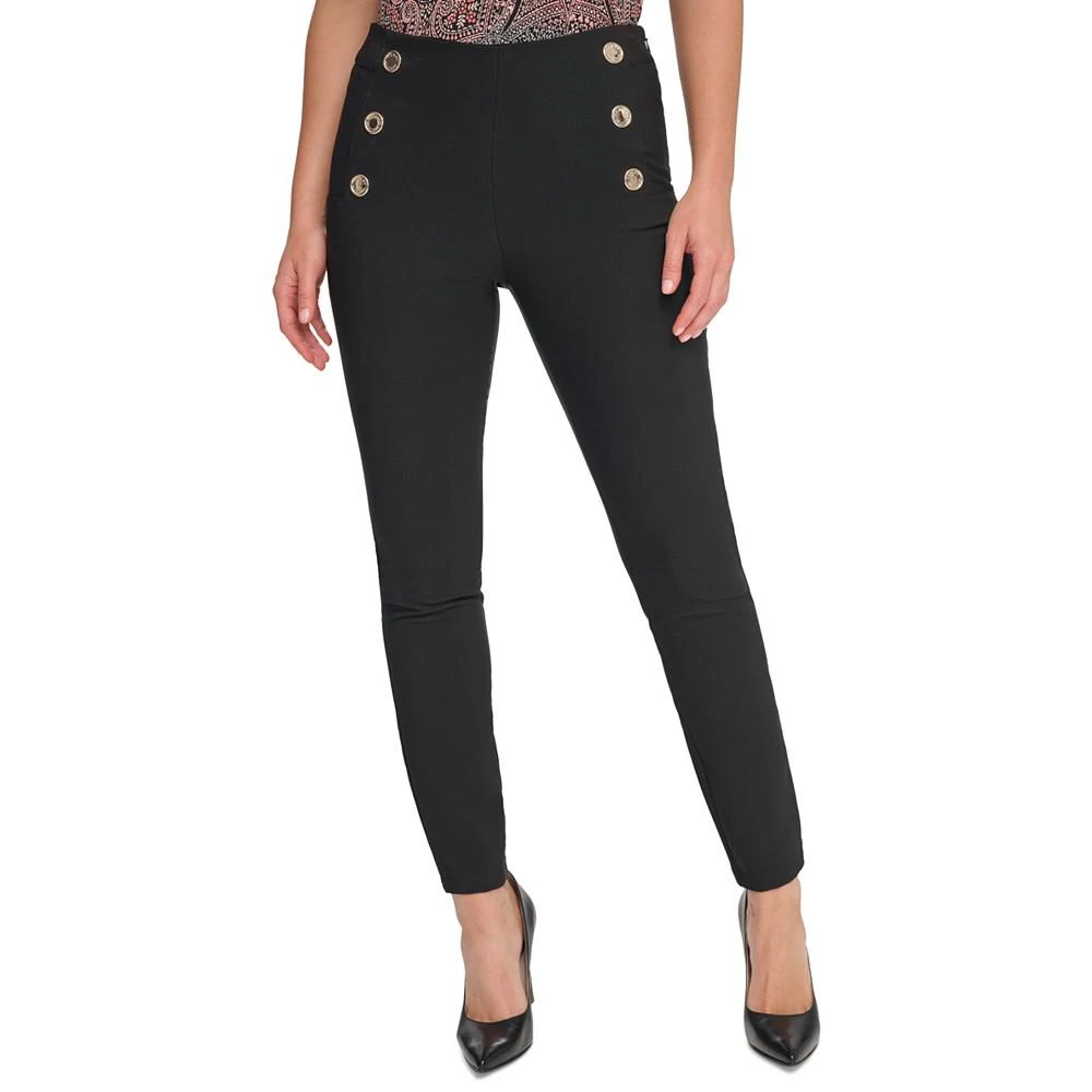 商品Tommy Hilfiger|Women's High-Rise Button Skinny Pants,价格¥821,第1张图片