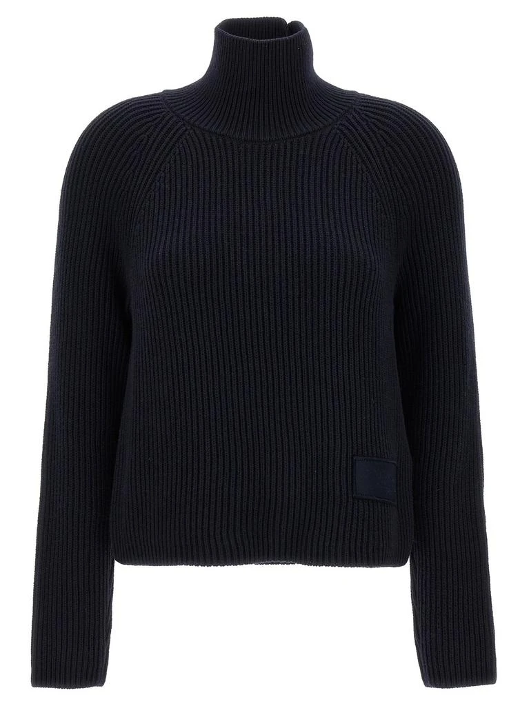 商品AMI|AMI Logo Patch Ribbed Turtleneck Sweater,价格¥1711,第1张图片