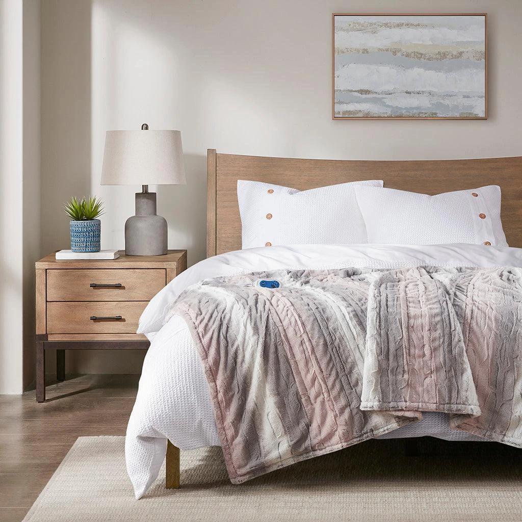 商品Beautyrest|Electric Heated Plush Bedding Blanket,价格¥544,第1张图片