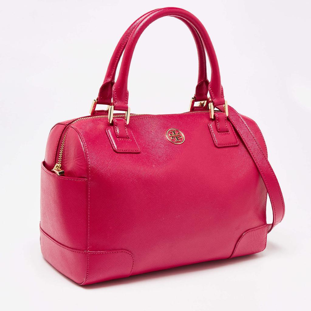 商品[二手商品] Tory Burch|Tory Burch Fuchsia Leather Robinson Dome Satchel,价格¥2653,第5张图片详细描述