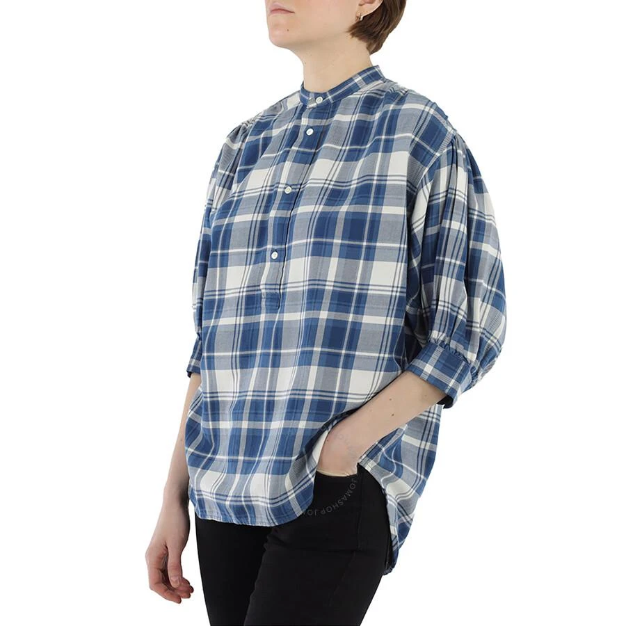 商品Ralph Lauren|Dian Plaid Check Print Puff Sleeves Shirt,价格¥524,第1张图片