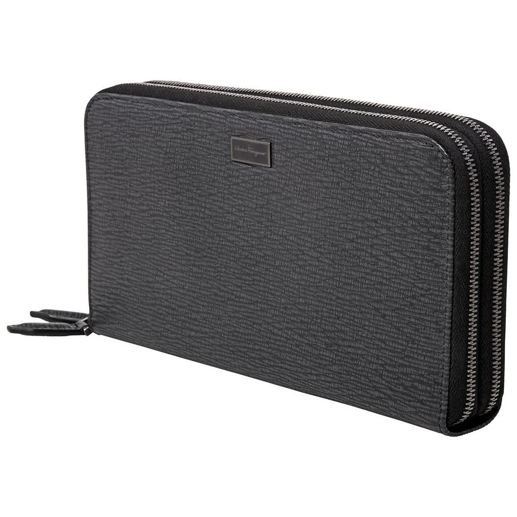 商品Salvatore Ferragamo|Salvatore Ferragamo Hammered Calfskin Zip-around Organizer Wallet,价格¥2763,第1张图片