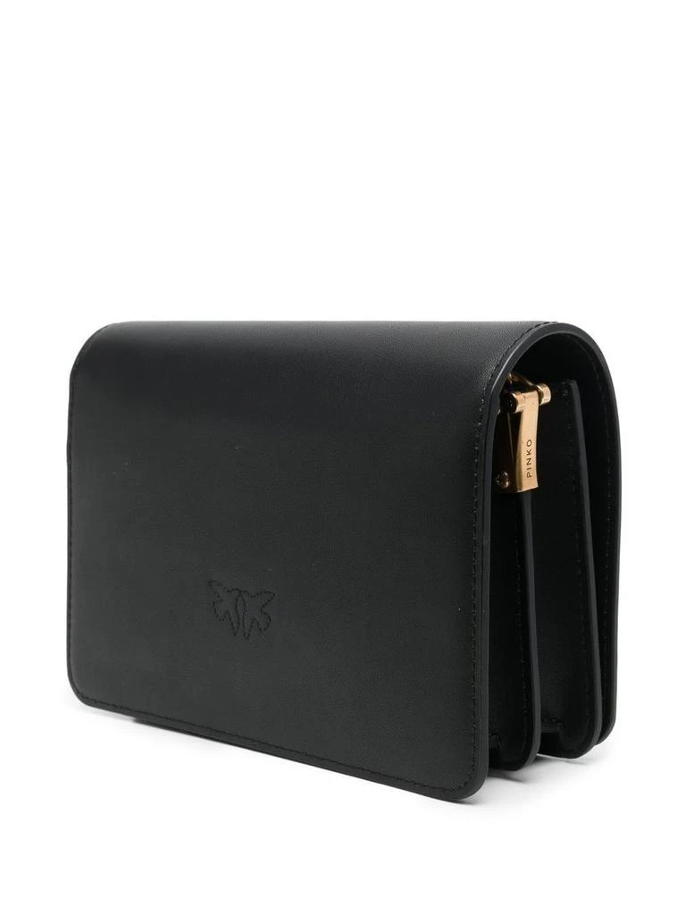 商品PINKO|Pinko women's black leather shoulder bag,价格¥3035,第3张图片详细描述