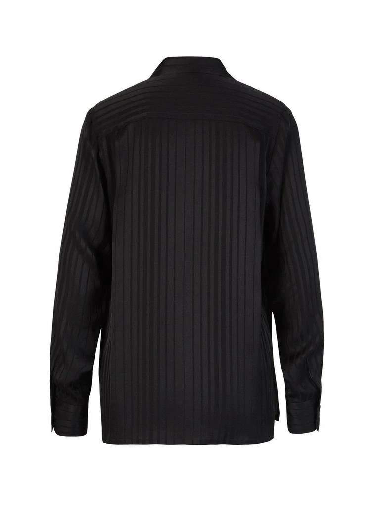 商品Loro Piana|Loro Piana Kya Striped Scarf Detailed Shirt,价格¥10771,第2张图片详细描述