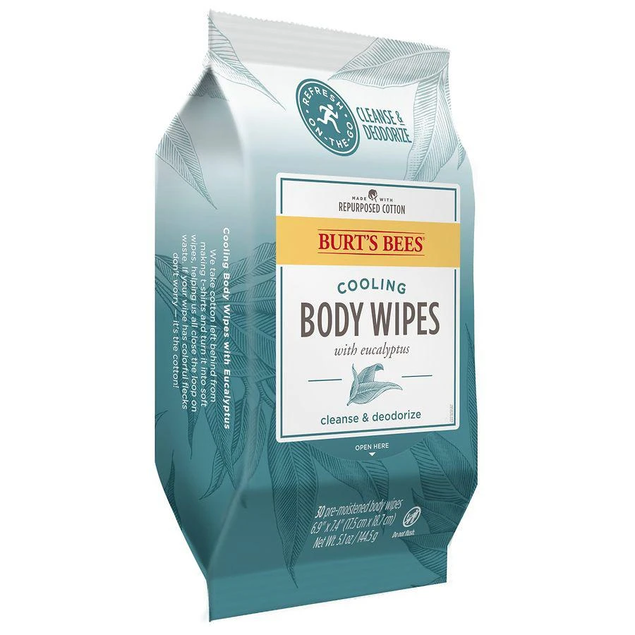 商品Burt's Bees|Cooling Body Wipes Eucalyptus,价格¥36,第5张图片详细描述